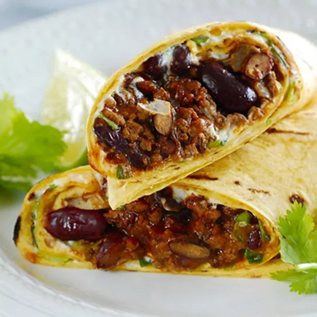 Тортиля бо ӯшт ва лӯбиё